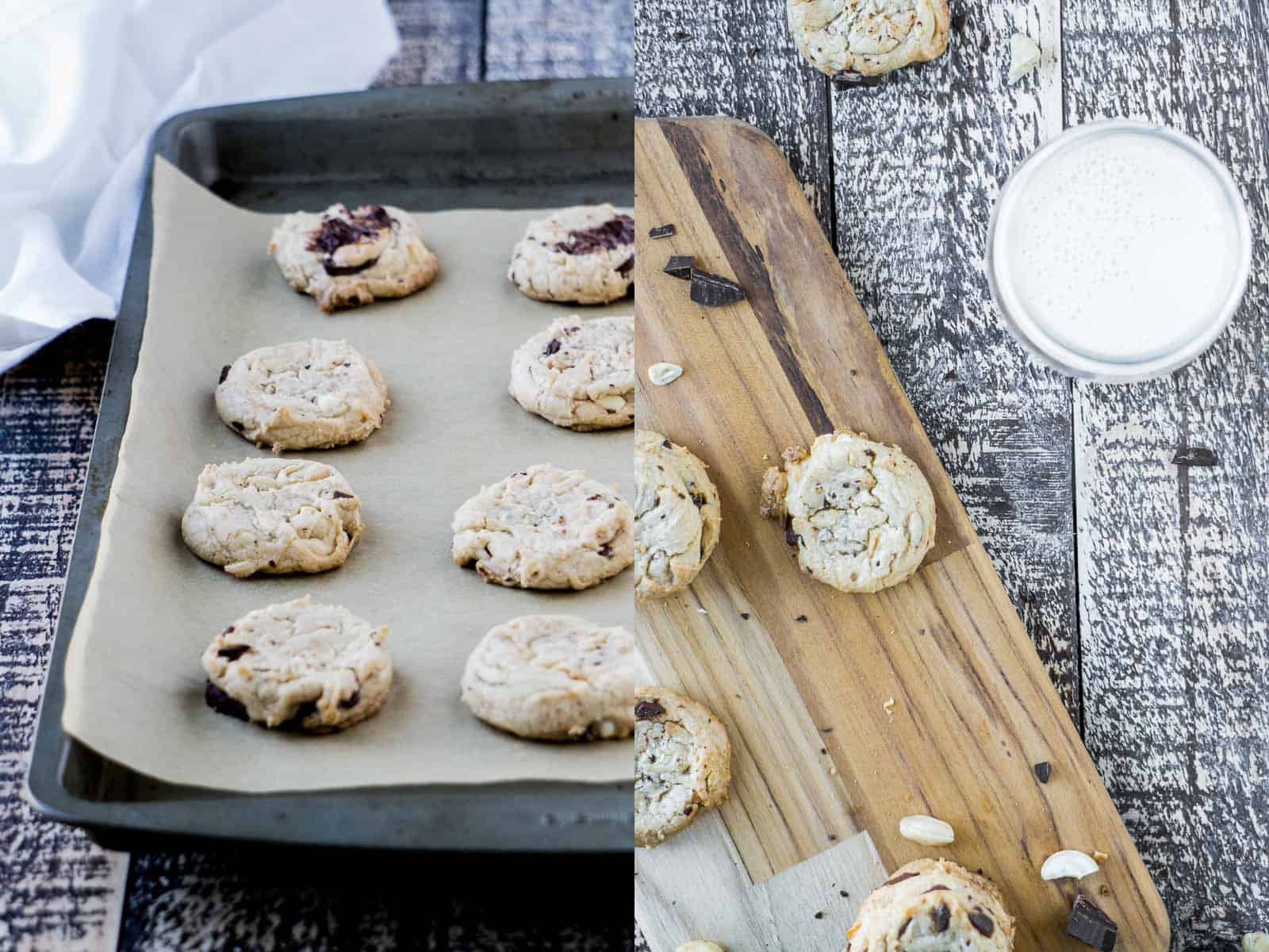 Delicious Coconut Cashew Chocolate Chip Cookies Sugar-Free