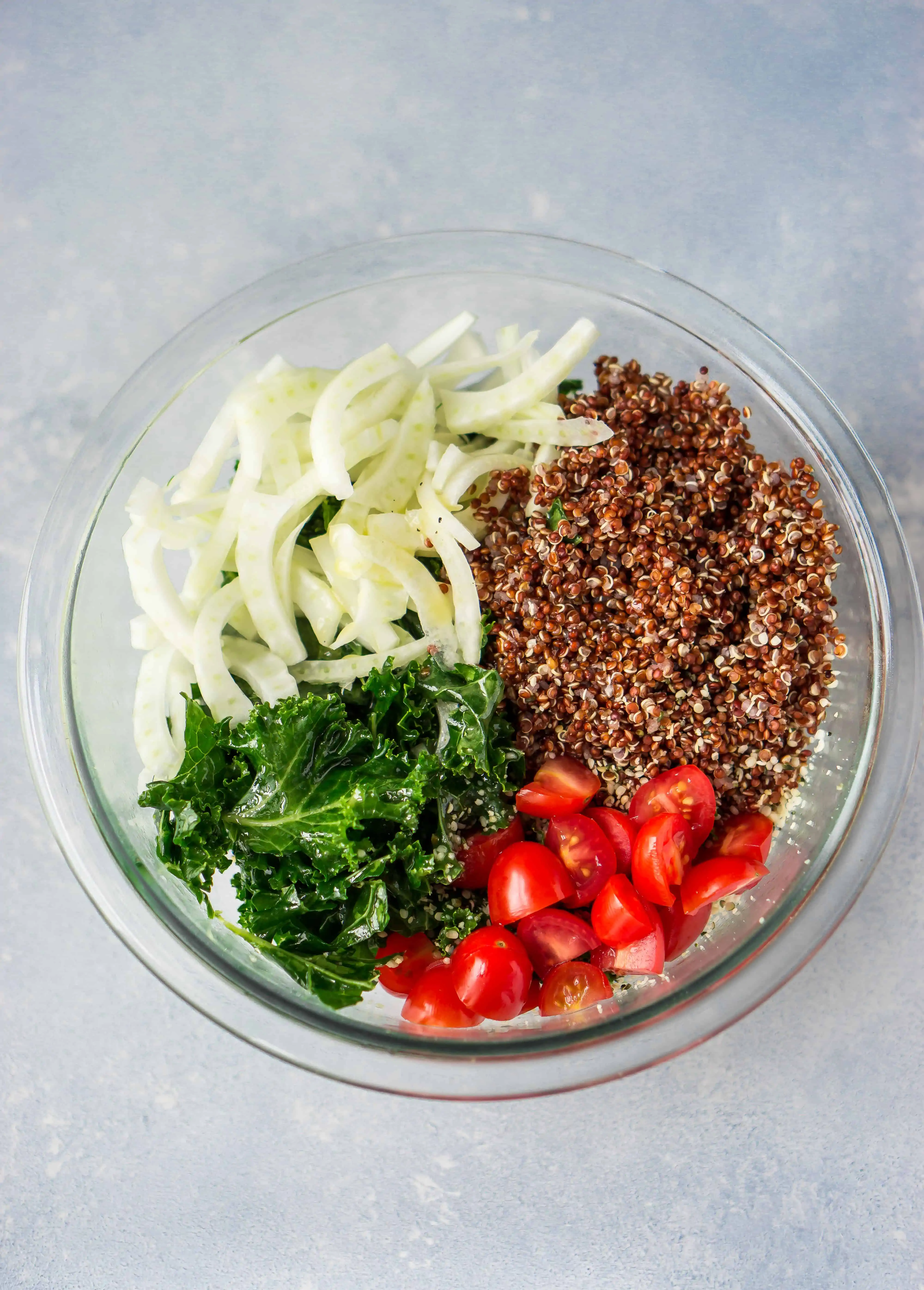 Kale & Red Quinoa Salad 