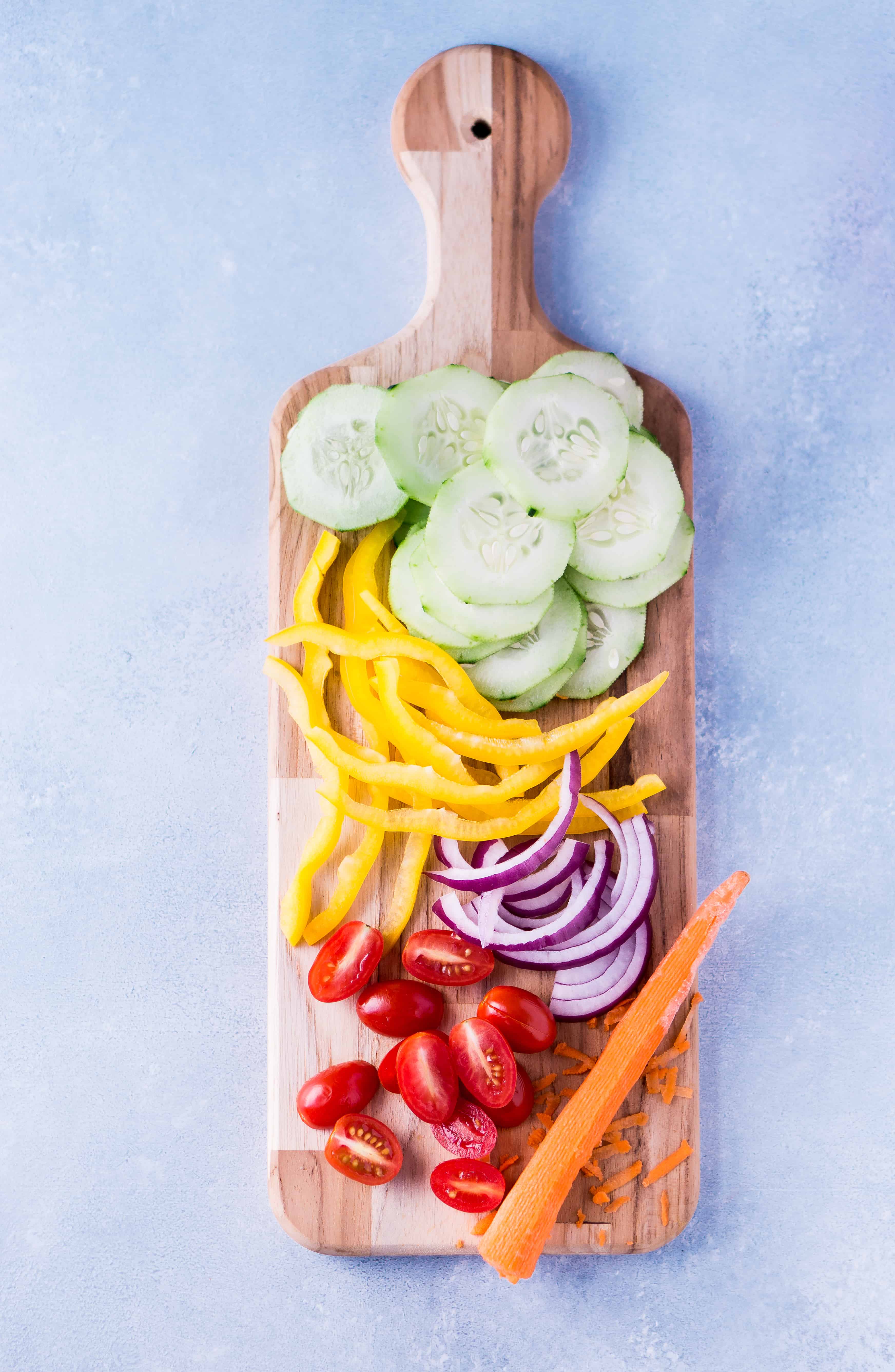 Every Day Colorful Salad with Homemade Balsamic Vinaigrette