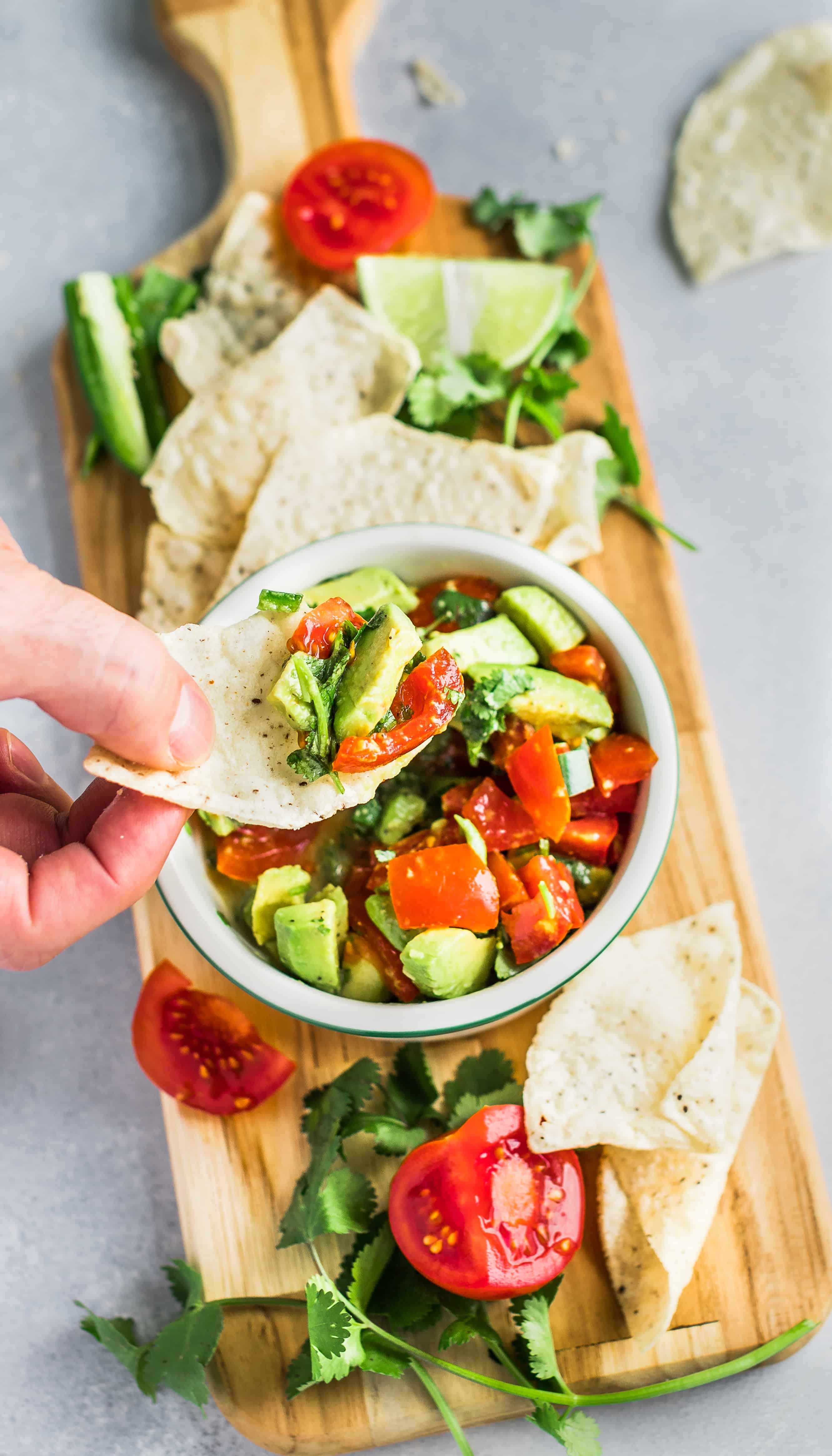 Avocado Salsa with Chips