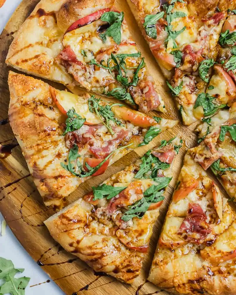 Pizza Friday Apple and Prosciutto Pizza with Balsamic Glaze
