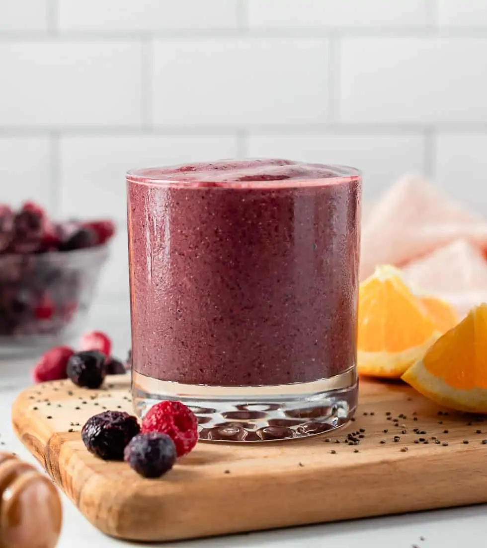 Immune-boosting smoothie made with berries