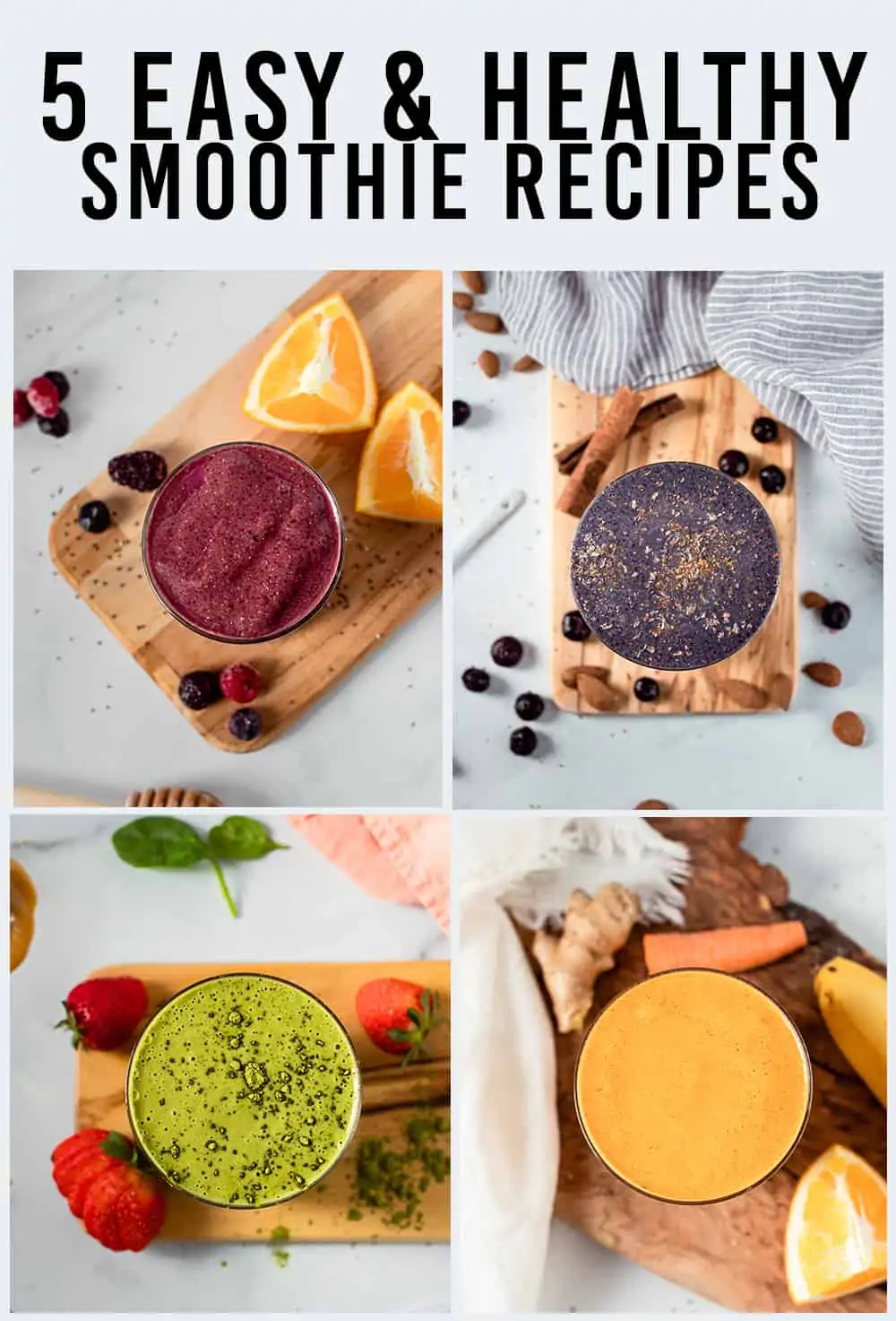 Healthy and Easy Smoothie Recipes to lose weight 