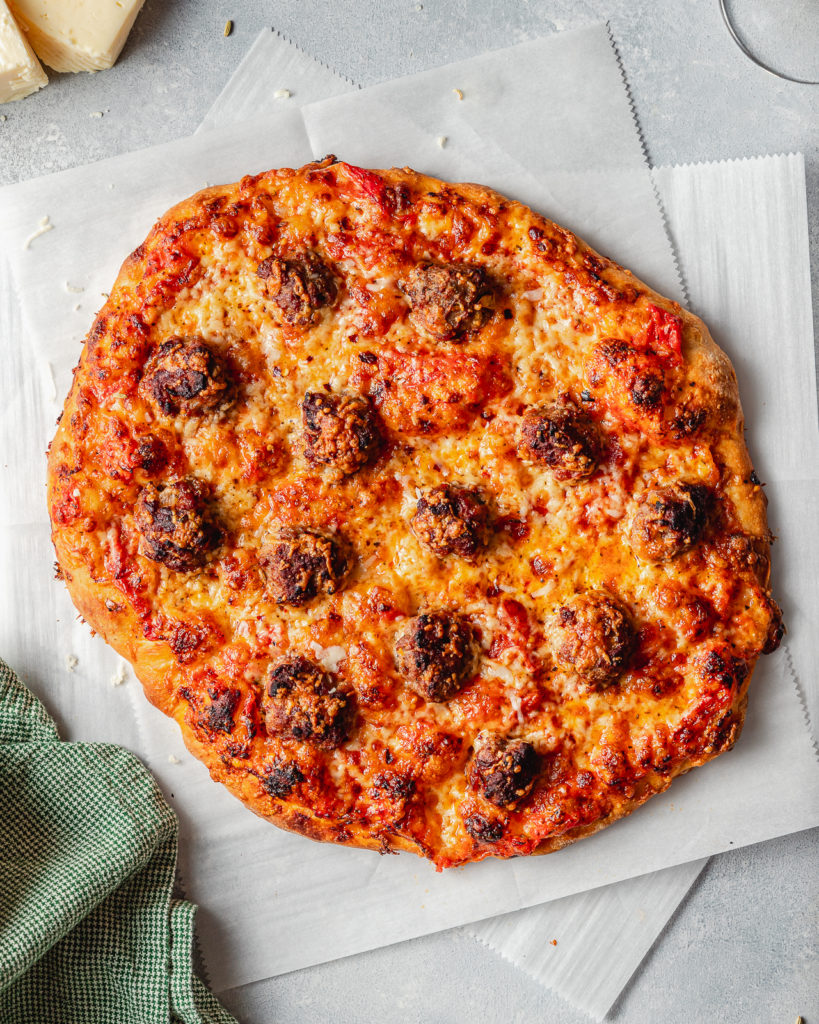 Simple Meatball Pizza Recipe