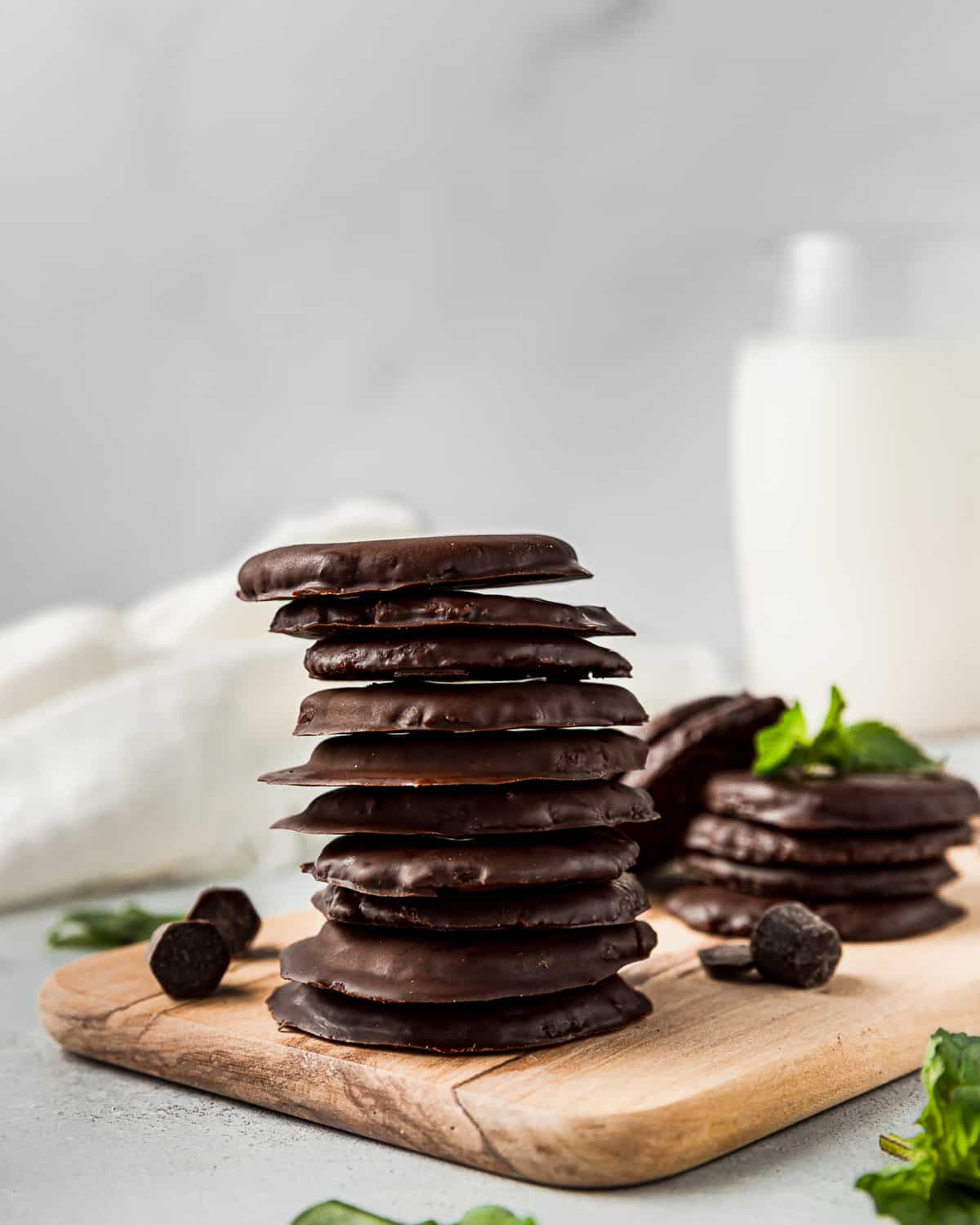 Stacked Thin Mint Cookies