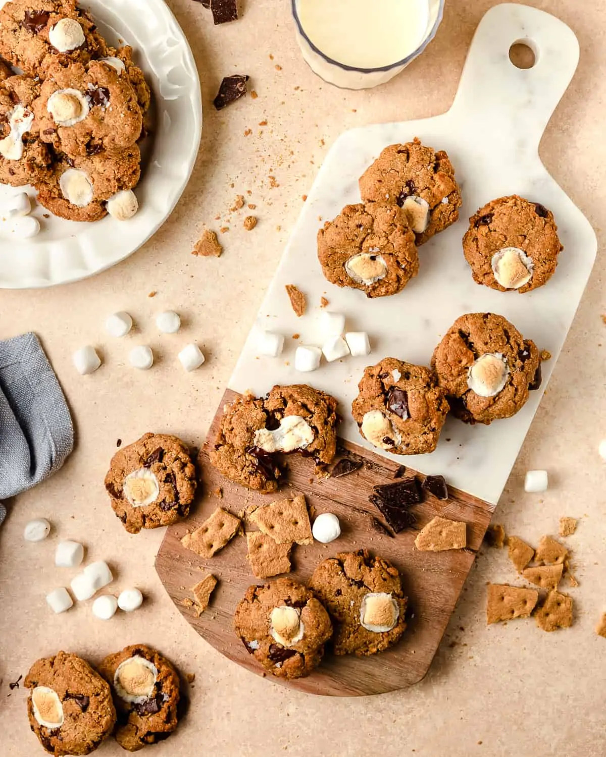 Almond Flour PB Cookies with marshmallows 