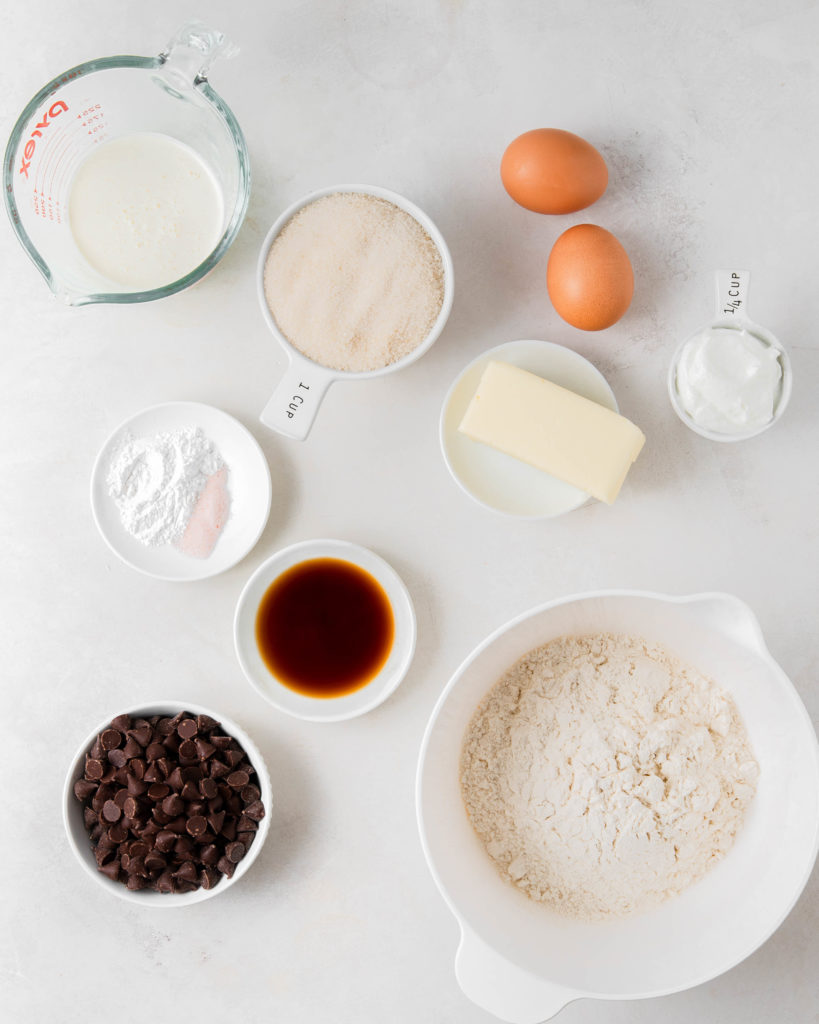 Chocolate Chip Loaf Cake Ingredients