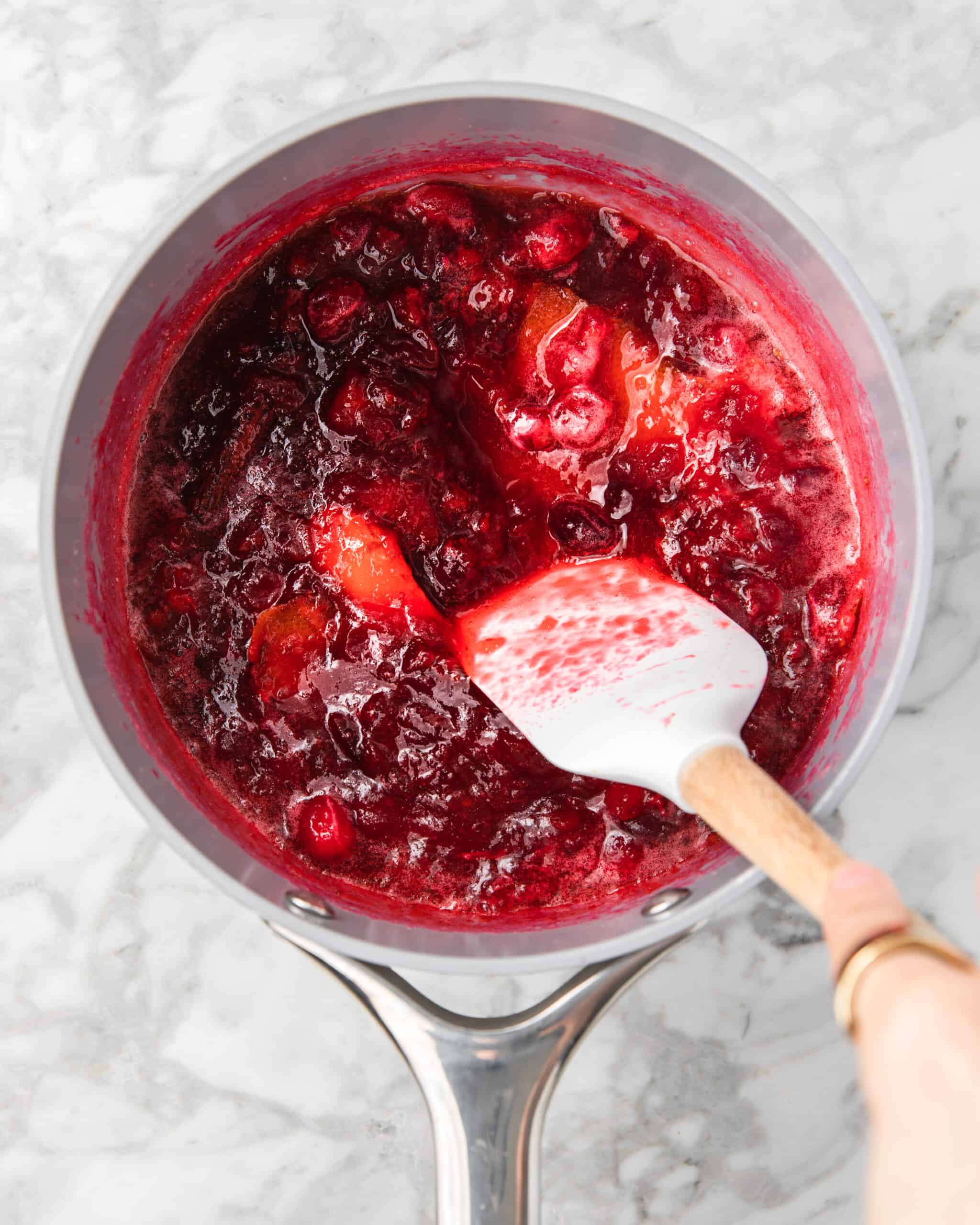 Spiced Cranberry Simple Syrup - Eat Love Namaste